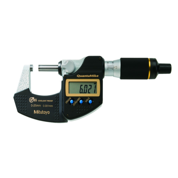 Micrômetro Externo Digital “QuantuMike” 0-25mm/0,001 Sem Saída de Dados – Fuso com Avanço Rápido – 293-145-30