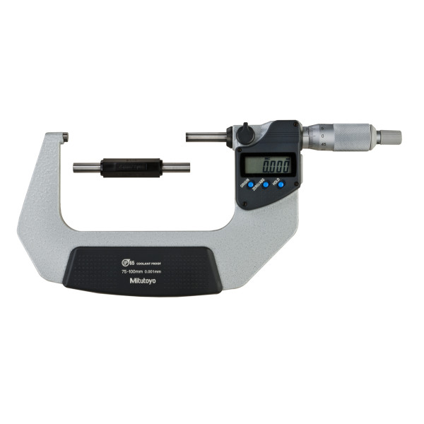Micrômetro Externo Digital 75-100 mm 0,001mm Com Saída de Dados Proteção IP65 293-233-30