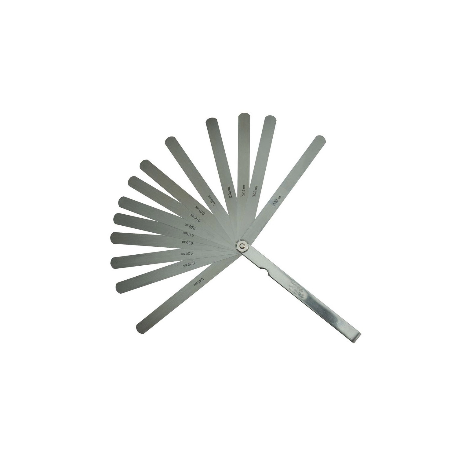 Calibrador de Folga 0,03-0,5mm 13 lâminas longas- 184-302S - Mitutoyo Loja Oficial | Produto Original