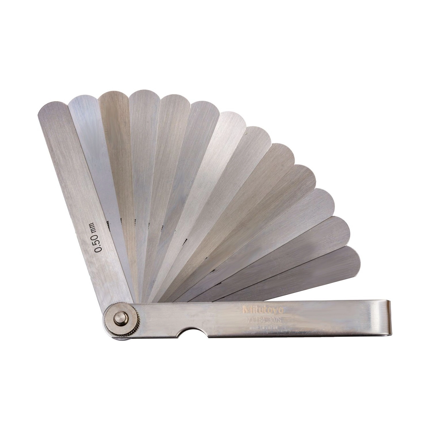 Calibrador de Folga 0,03-0,5mm 13 lâminas- 184-307S - Mitutoyo Loja Oficial | Produto Original