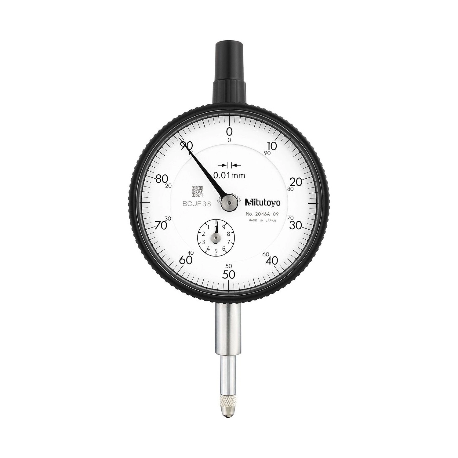Relógio Comparador Modelo Padrão Tampa Com Orelha 10mm/0,01mm – 2046A-09 - Mitutoyo Loja Oficial | Produto Original