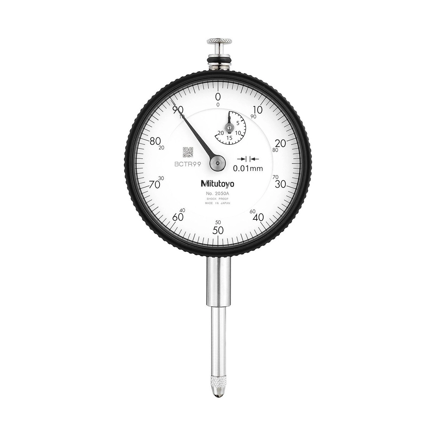 Relógio Comparador Modelo Com Curso Longo Tampa Com Orelha 20mm 0,01mm 2050A - Mitutoyo Loja Oficial | Produto Original