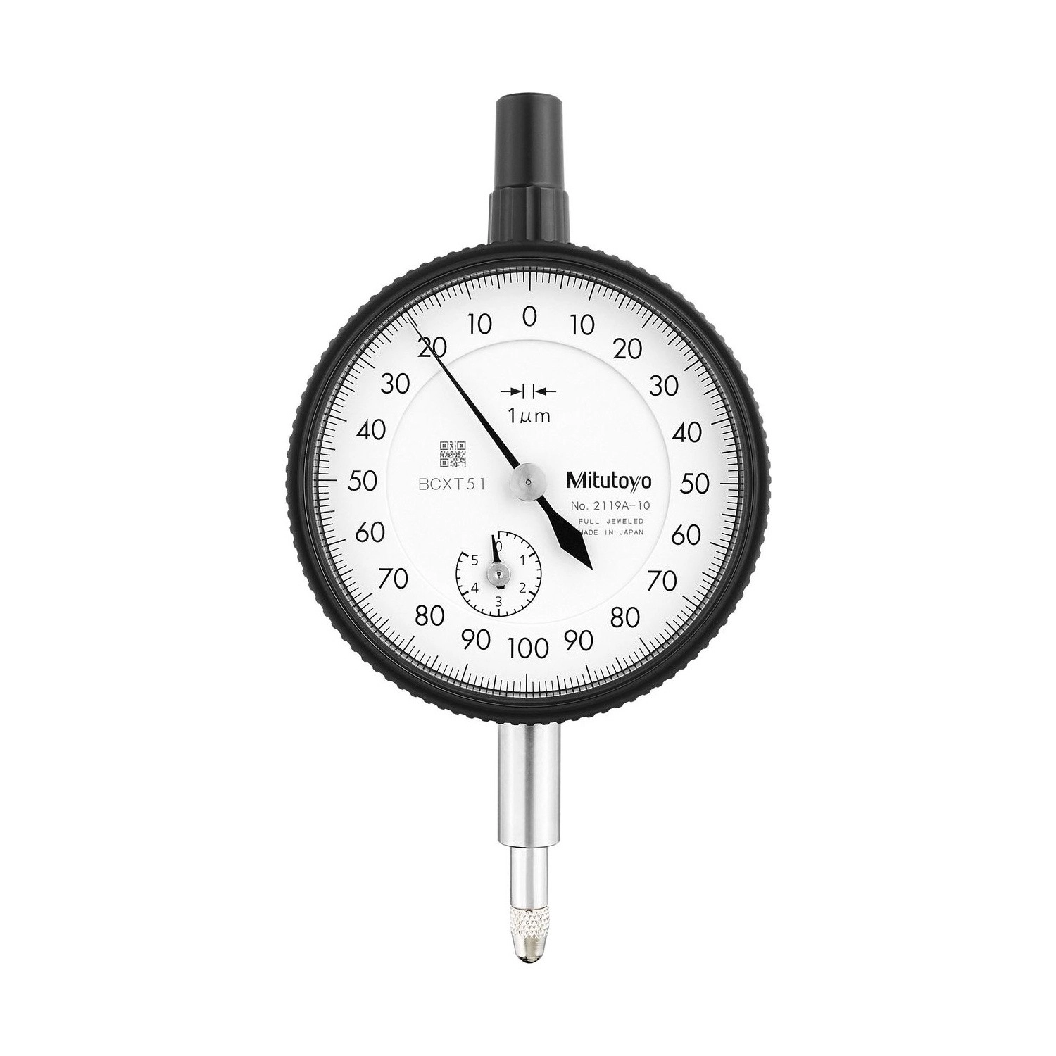 Relógio Comparador 5mm 0,001mm Tampa Com Orelha Anti-Travamento de Fuso 2119A-10 - Mitutoyo Loja Oficial | Produto Original