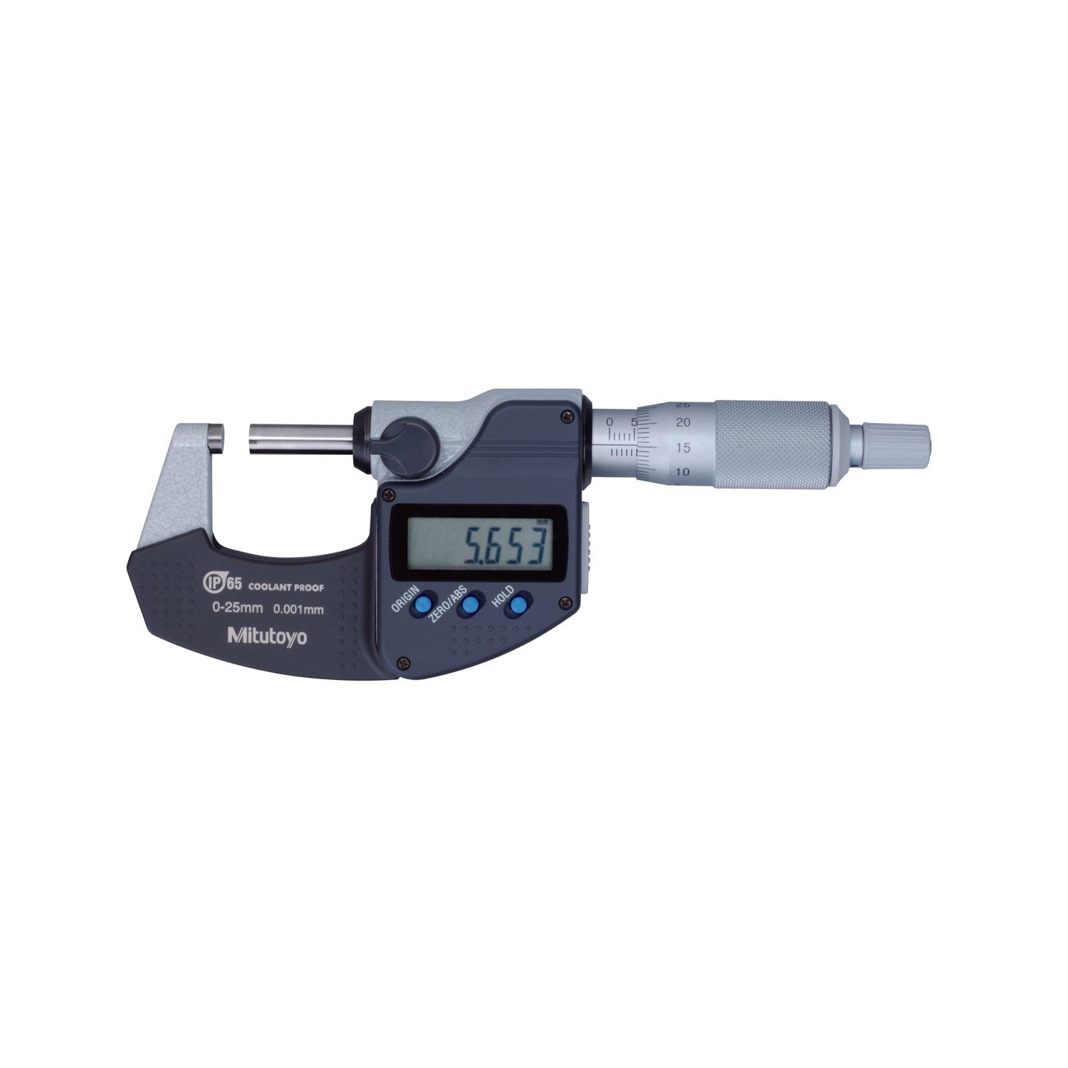 Micrômetro Externo Digital 0-25 mm 0,001mm Com Saída de Dados Proteção IP65 293-230-30 - Mitutoyo Loja Oficial | Produto Original