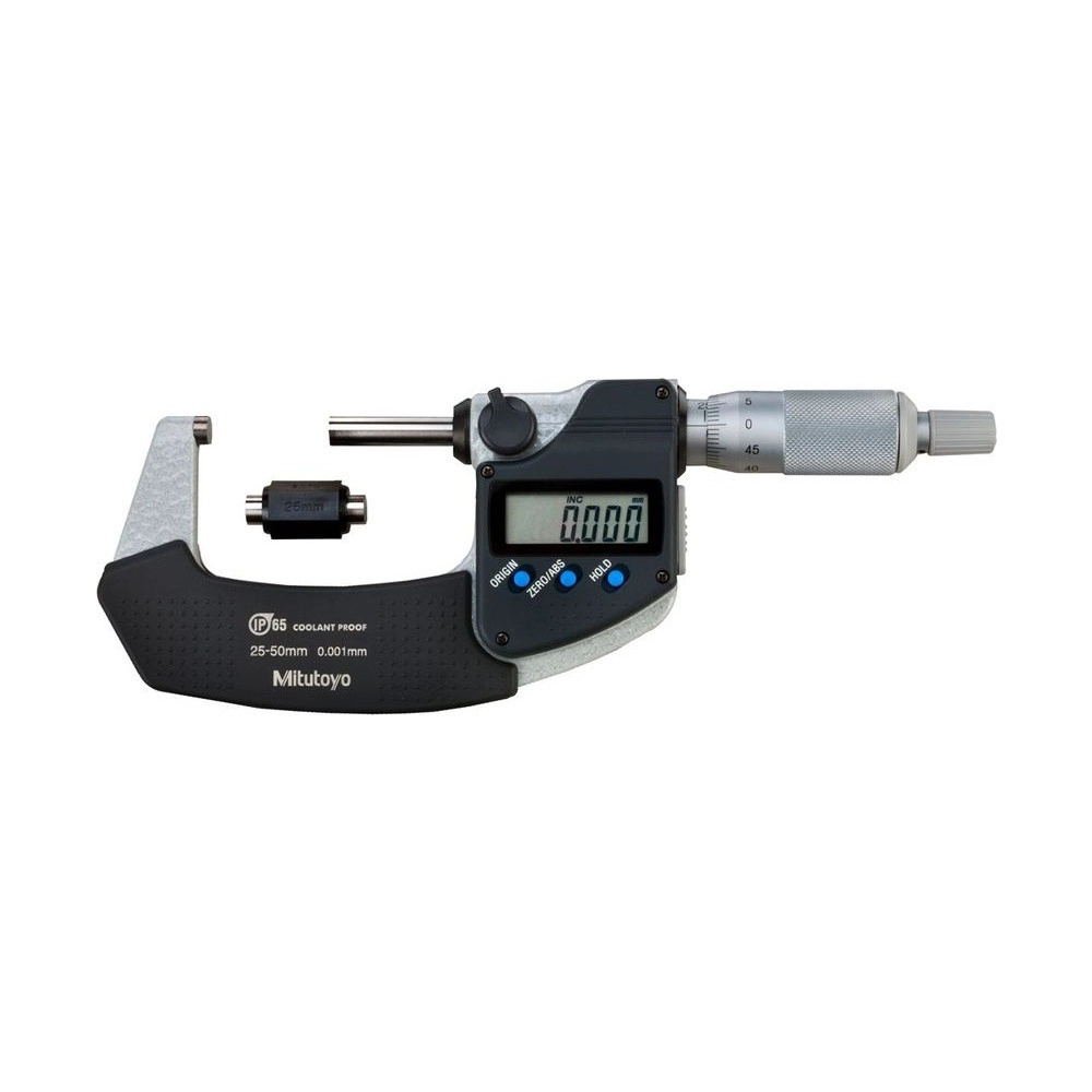 Micrômetro Externo Digital 25-50 mm 0,001mm Com Saída de Dados Proteção IP65 293-231-30 - Mitutoyo Loja Oficial | Produto Original