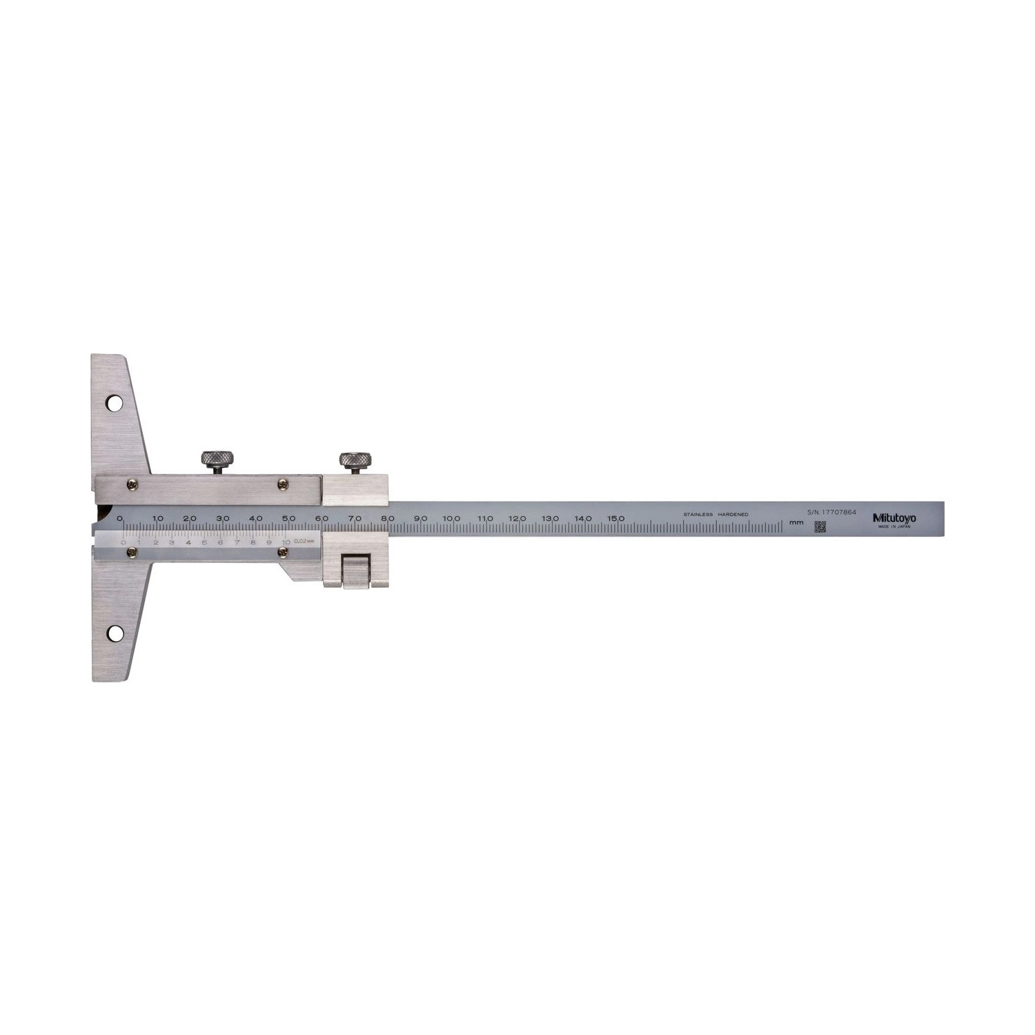 Paquímetro de Profundidade Mitutoyo Analógico 150mm – 527-101 com Ajuste Fino - Loja Oficial | Produto Original