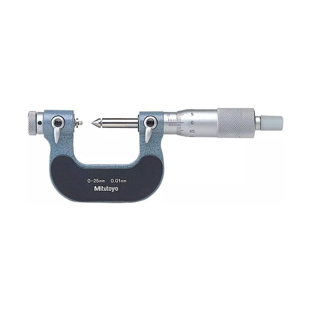 Micrômetro Externo 0-25mm 0,01mm Para Roscas 126-125 - Mitutoyo Loja Oficial | Produto Original