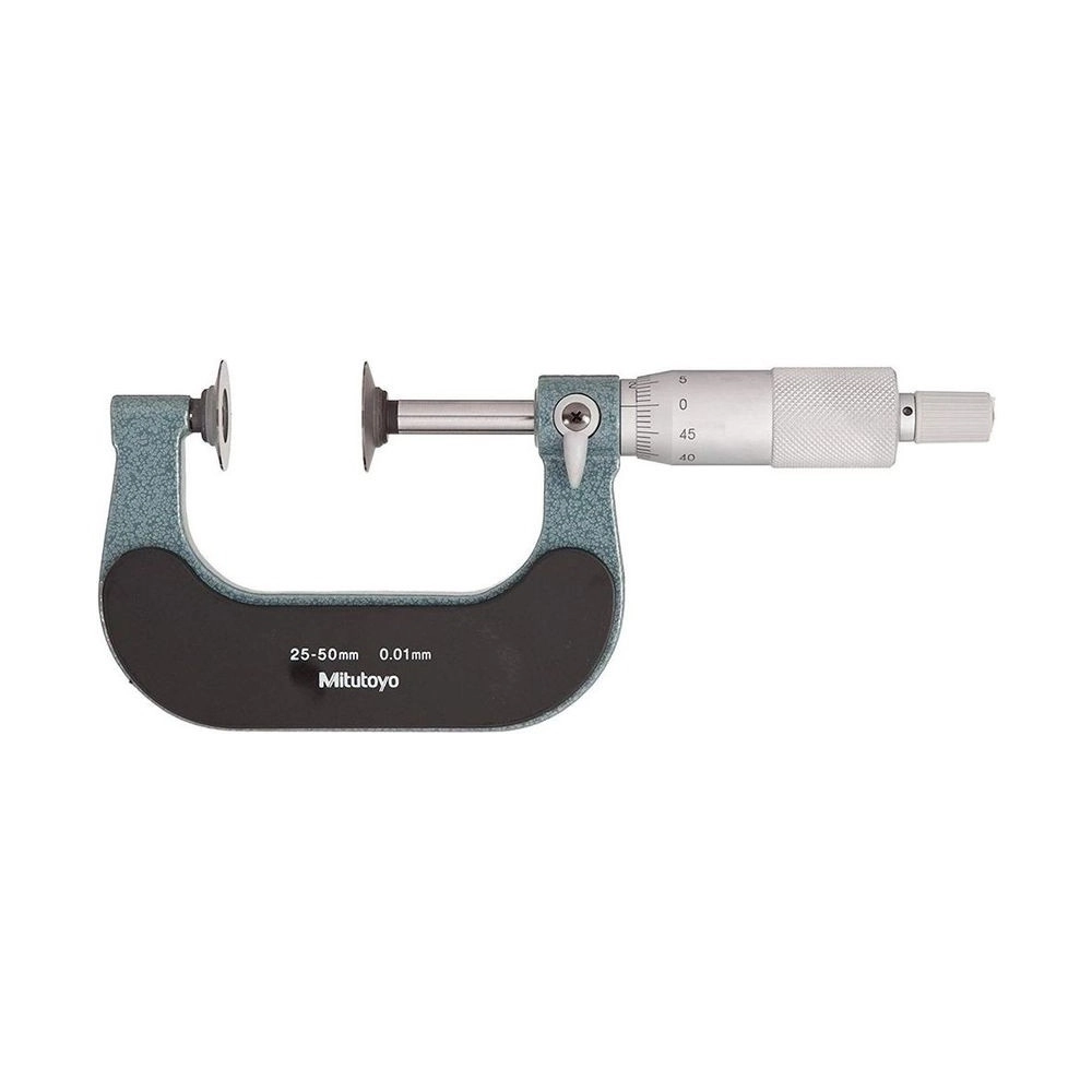 Micrômetro Externo 25-50mm 0,01mm Tipo Disco 123-102 - Mitutoyo Loja Oficial | Produto Original