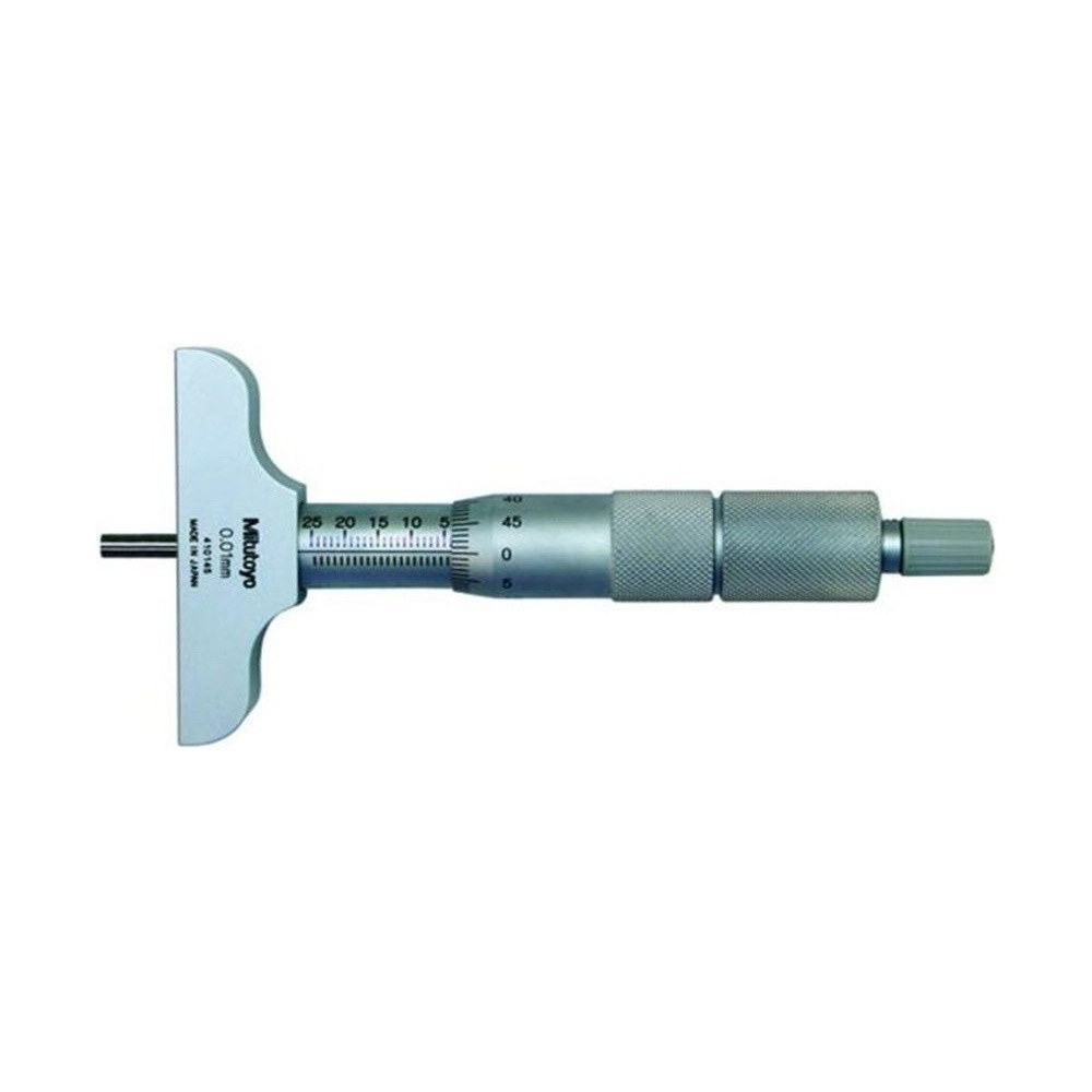 Micrômetro de Profundidade 0-50mm 0,01mm (Com Hastes Intercambiáveis) 129-113 - Mitutoyo Loja Oficial | Produto Original